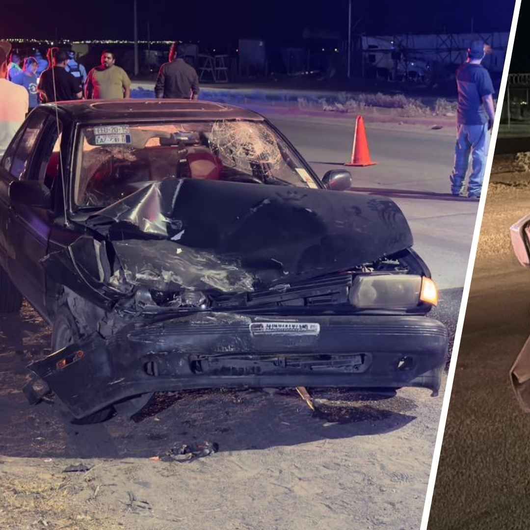 Conductor provoca choque por alcance en carretera a Casas Grandes